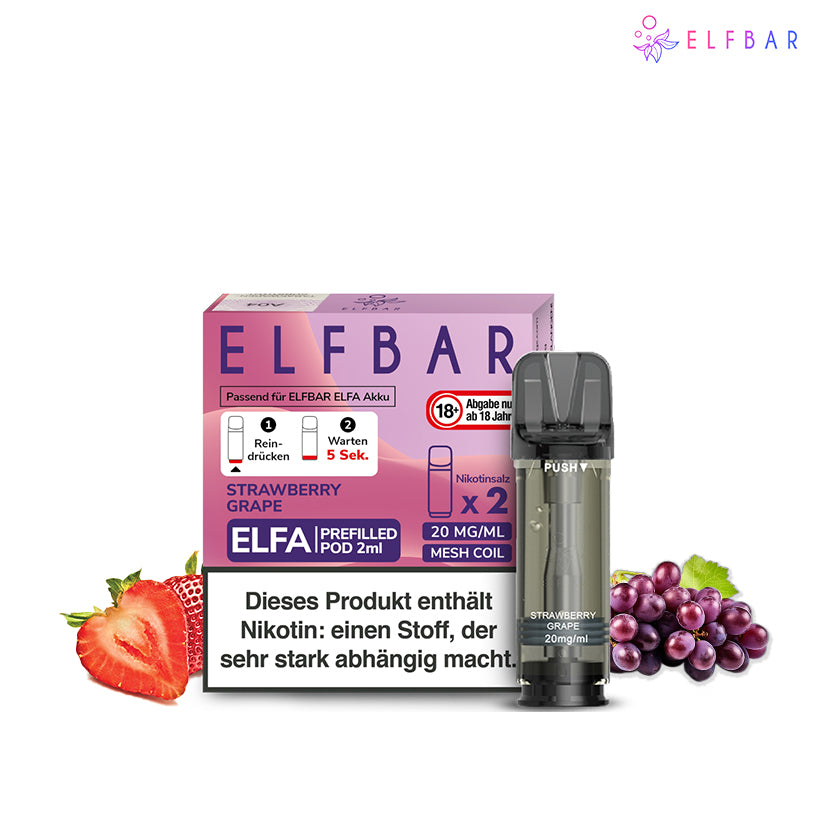 Elfbar Elfa Pod - Strawberry Grape
