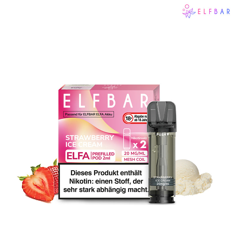 Elfbar Elfa Pod - Strawberry Ice Cream