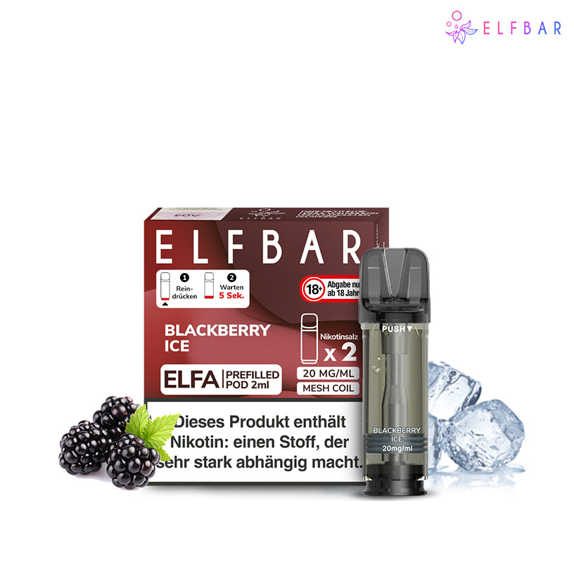Elfbar Elfa Pod - Blackberry Ice Nova Smoke Elfbar Elfa Pod - Blackberry Ice Nova Smoke