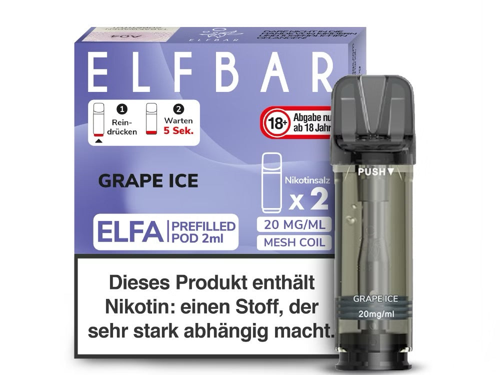 Elfbar Elfa Pod - Grape Ice