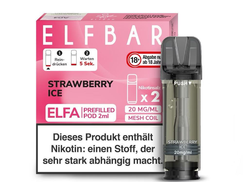 Elfbar Elfa Pod - Strawberry Ice