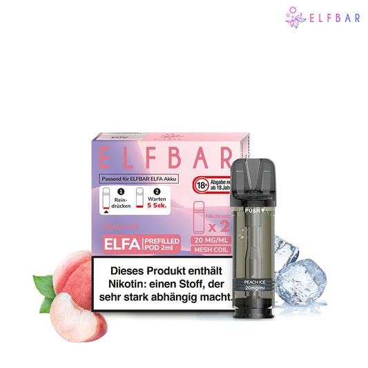 Elfbar Elfa Pod - Peach Ice