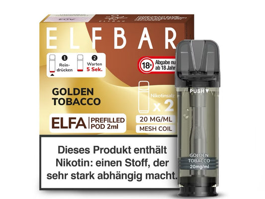 Elfbar Elfa Pod - Golden Tobacco