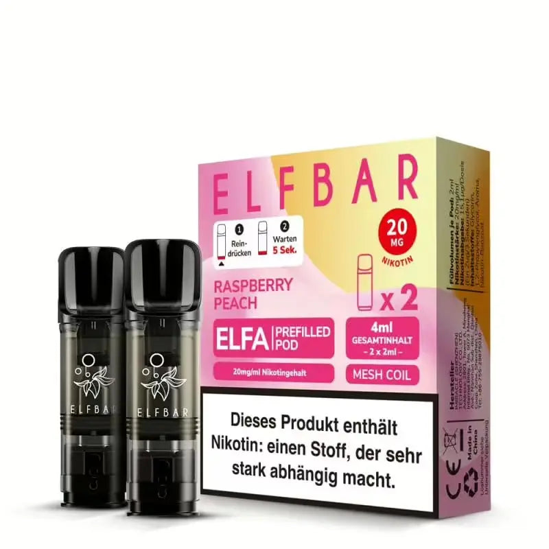 Elfbar Elfa Pod - Raspberry Peach